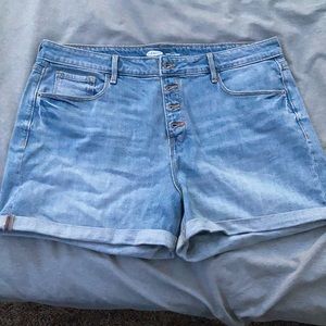 Old navy high rise jean shorts